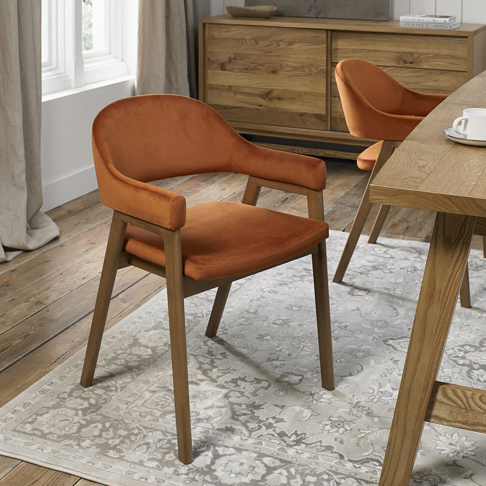 Highgate Rustic Oak Armchair - Image 9