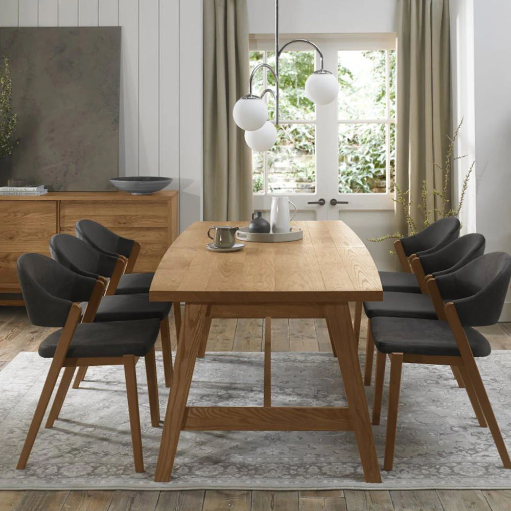 Highgate Rustic Oak Dining Chair - Image 15