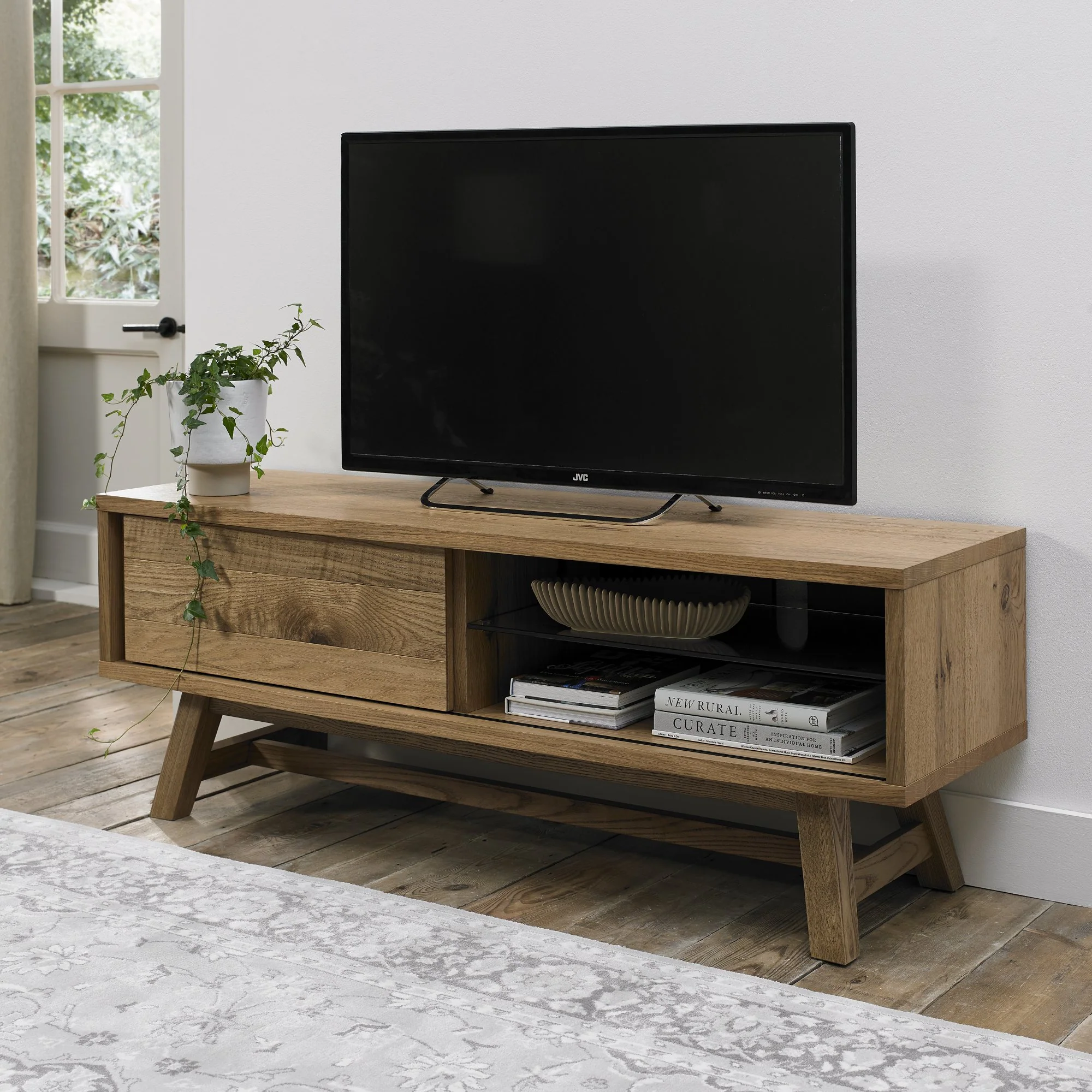 Highgate Rustic Oak Entertainment Unit