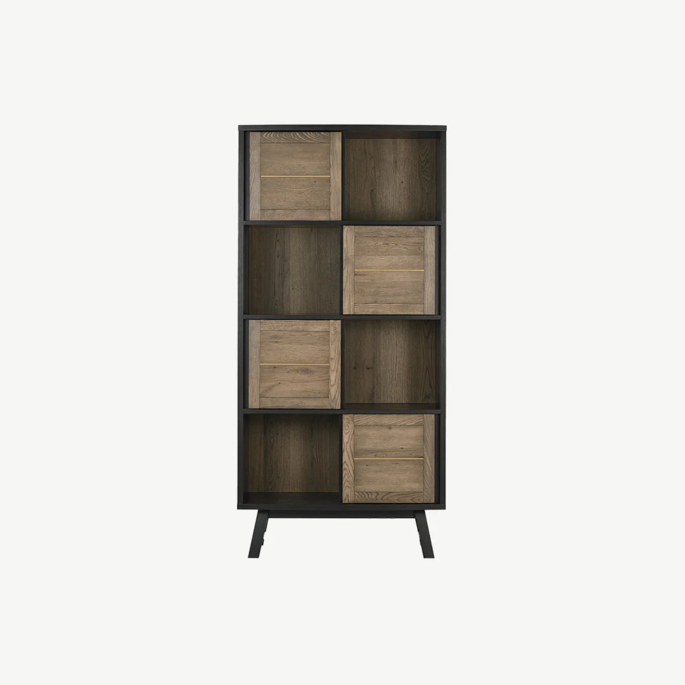 Highgate Weathered Oak Display Cabinet - Image 2