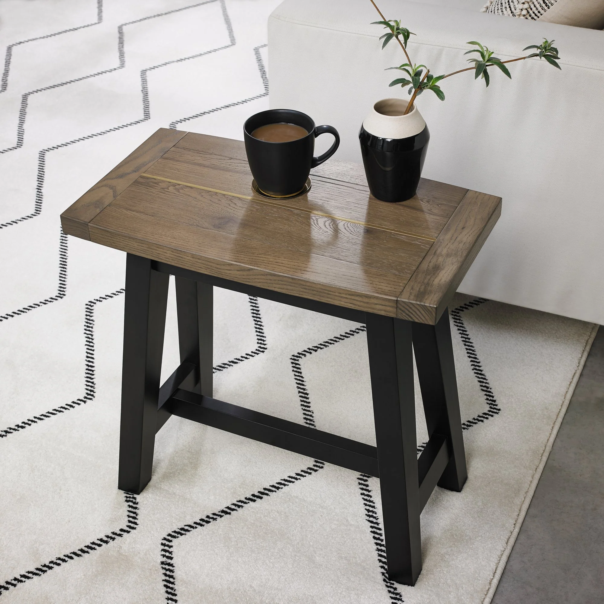 Highgate Weathered Oak Side Table