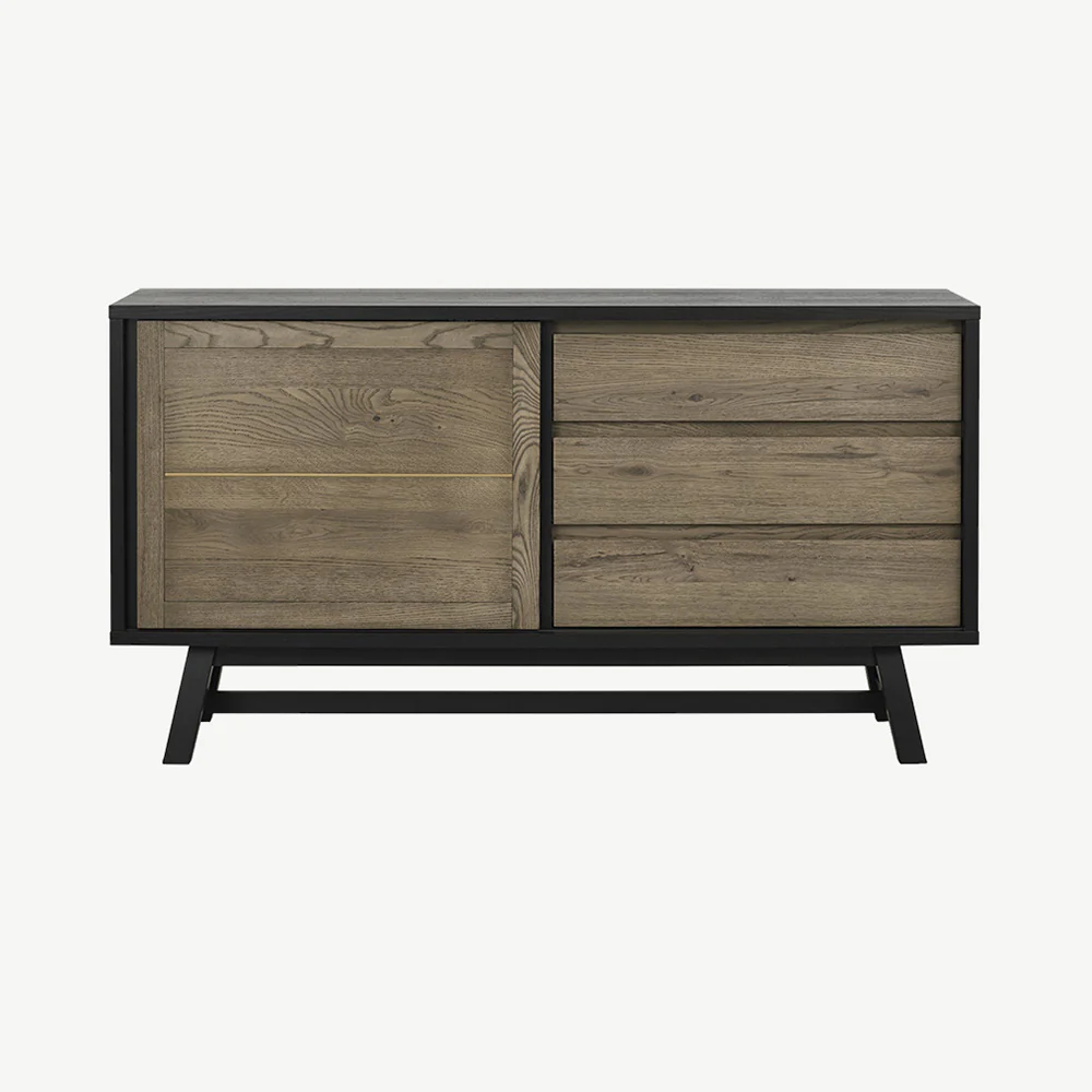 Highgate Weathered Oak Wide Sideboard - Image 3