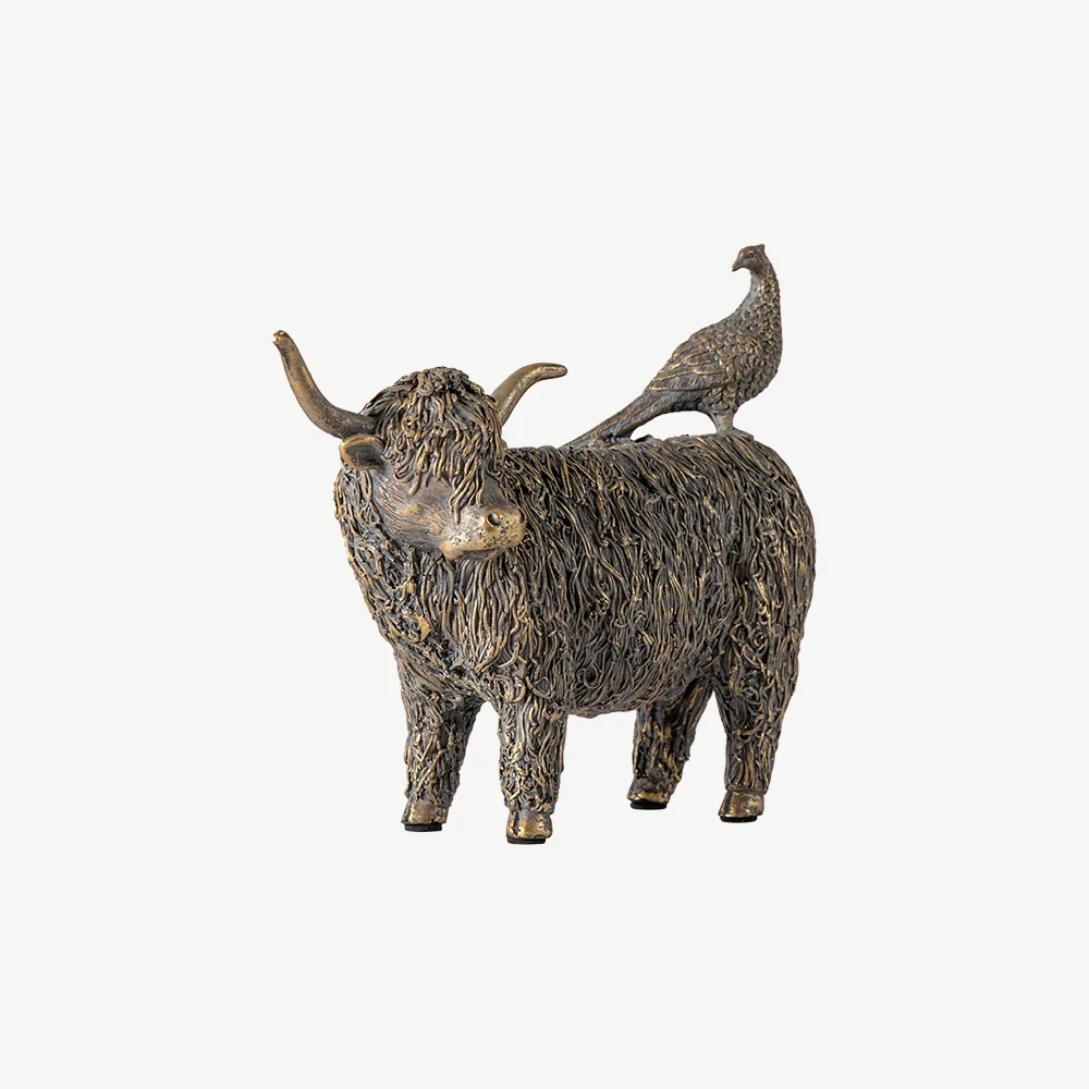 Highland Cow & Pheasant Ornament - Image 3