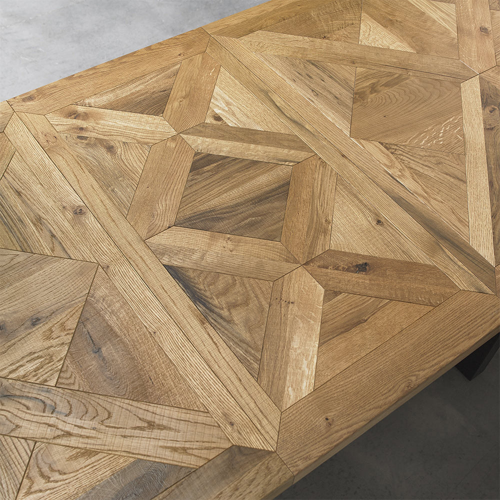 Hindon Rustic Oak 190-240cm Extending Dining Table - Image 2