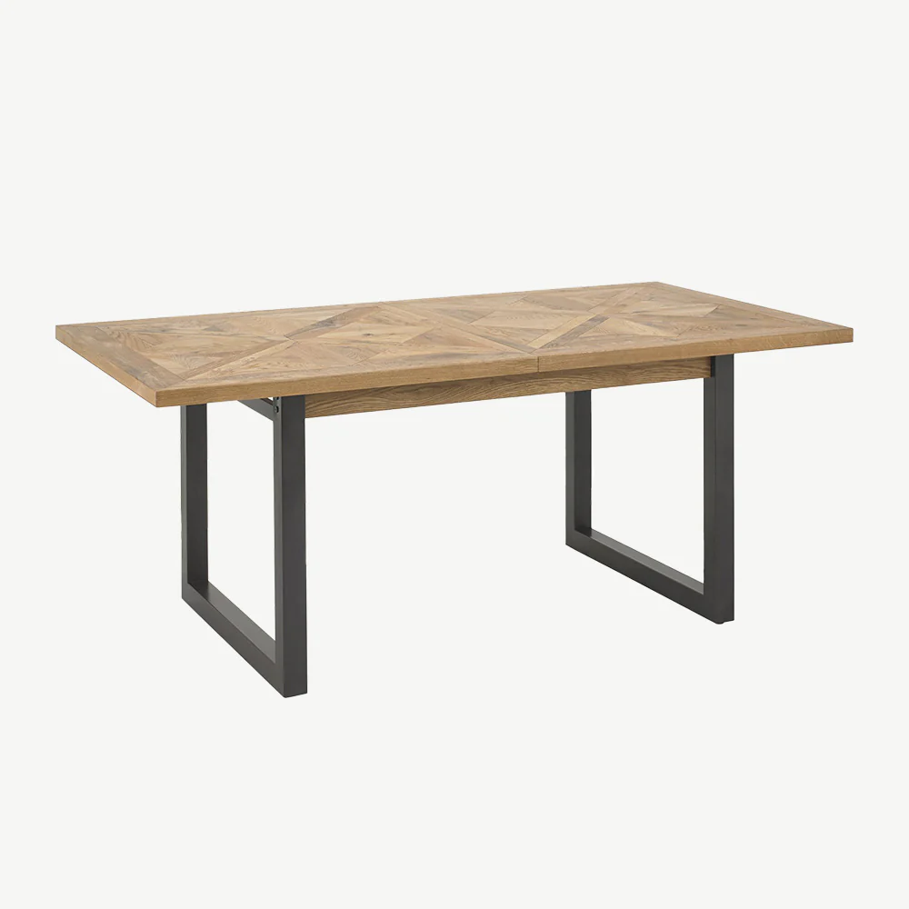 Hindon Rustic Oak 190-240cm Extending Dining Table - Image 4