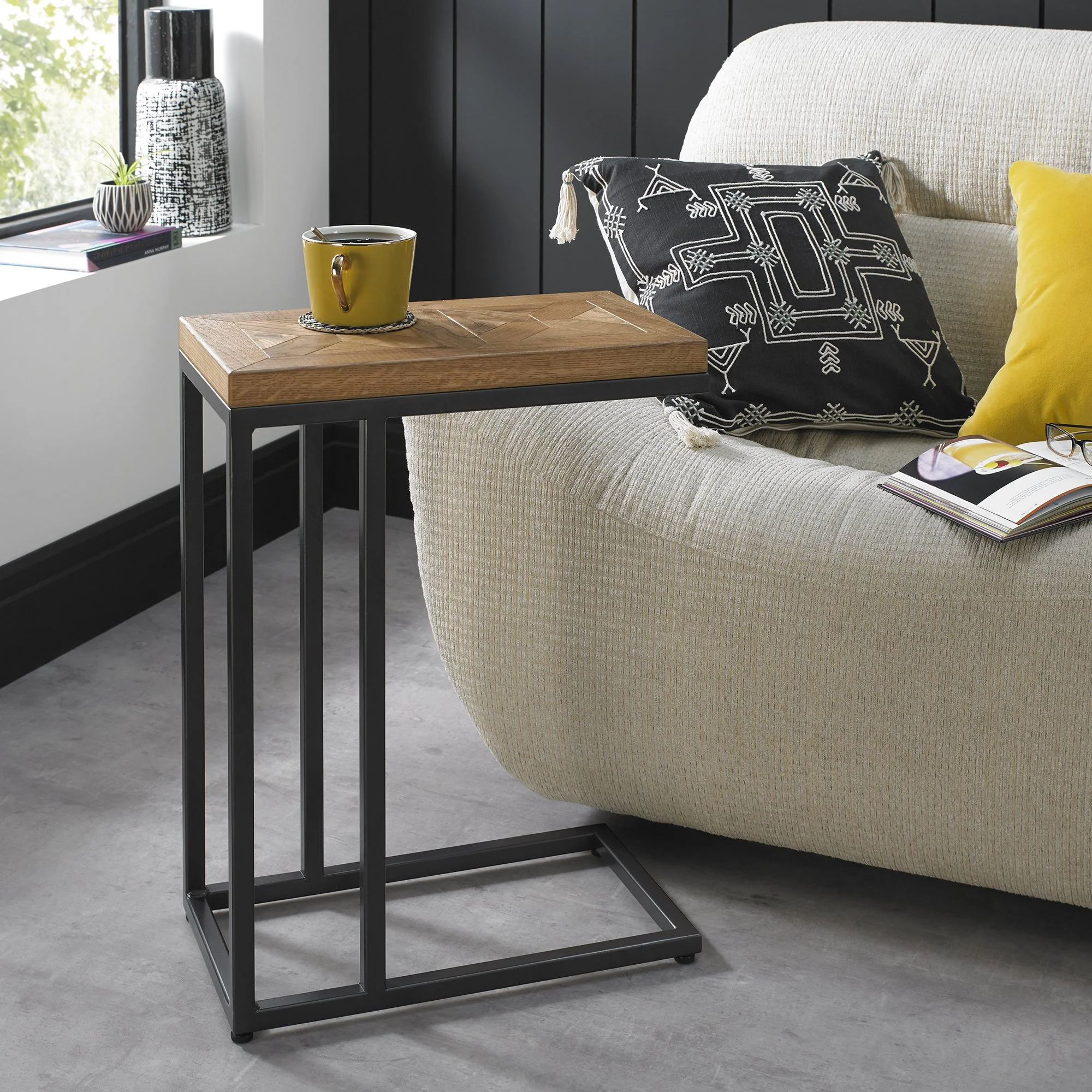 Hindon Rustic Oak Sofa Table