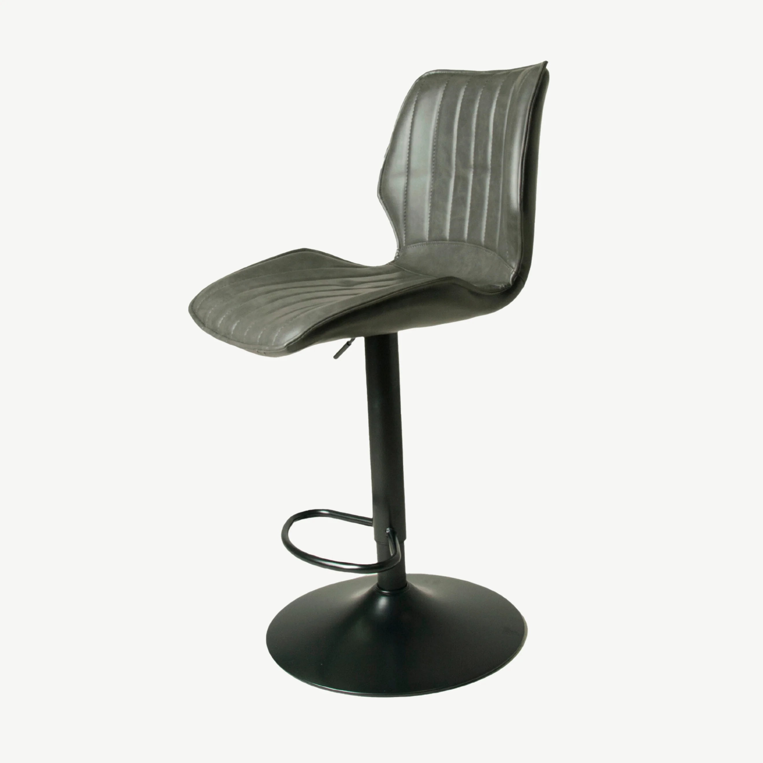 Hudson Vegan Leather Barstool - Image 2