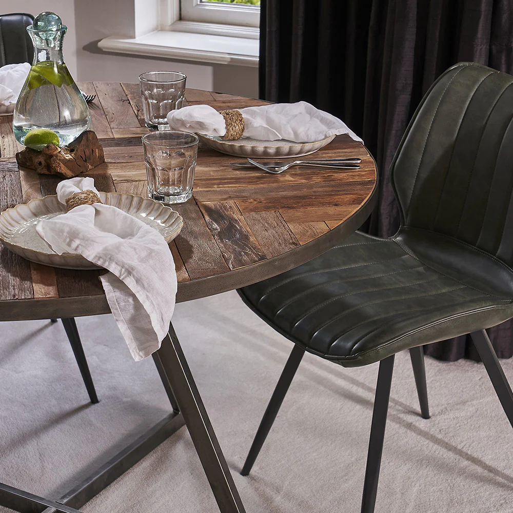 Hudson Vegan Leather Dining Chair - Image 11