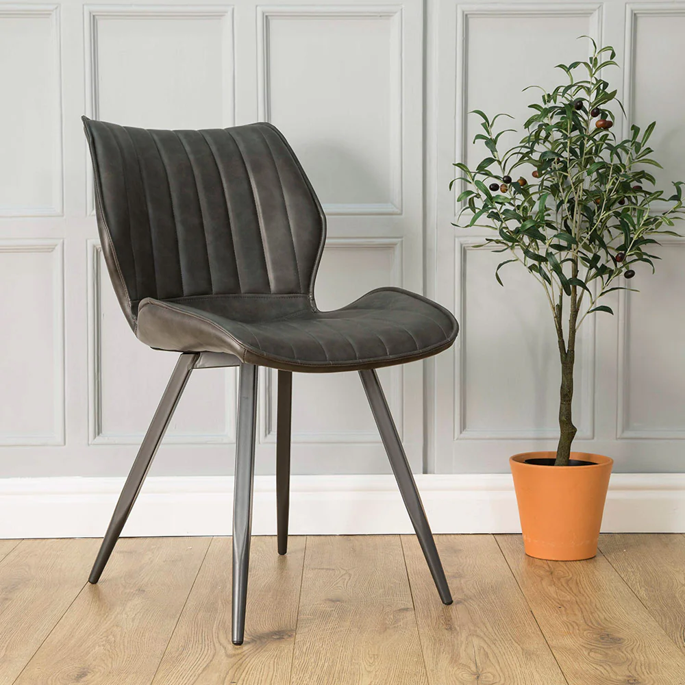 Hudson Vegan Leather Dining Chair - Image 5