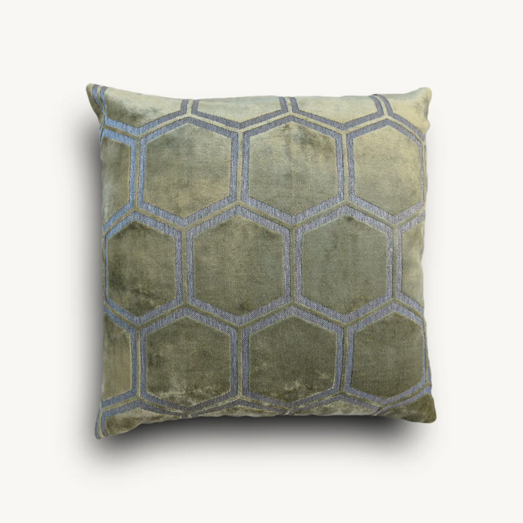 Ivory Hexagon Cushion - Image 6