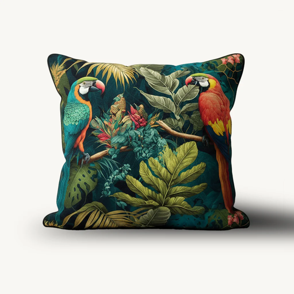 Jungle Parrot Cushion - Image 2