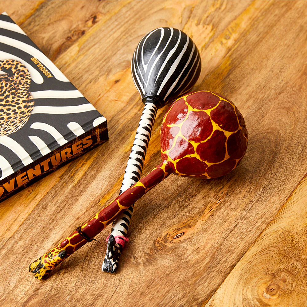 Kenya Giraffe Gourd Shaker