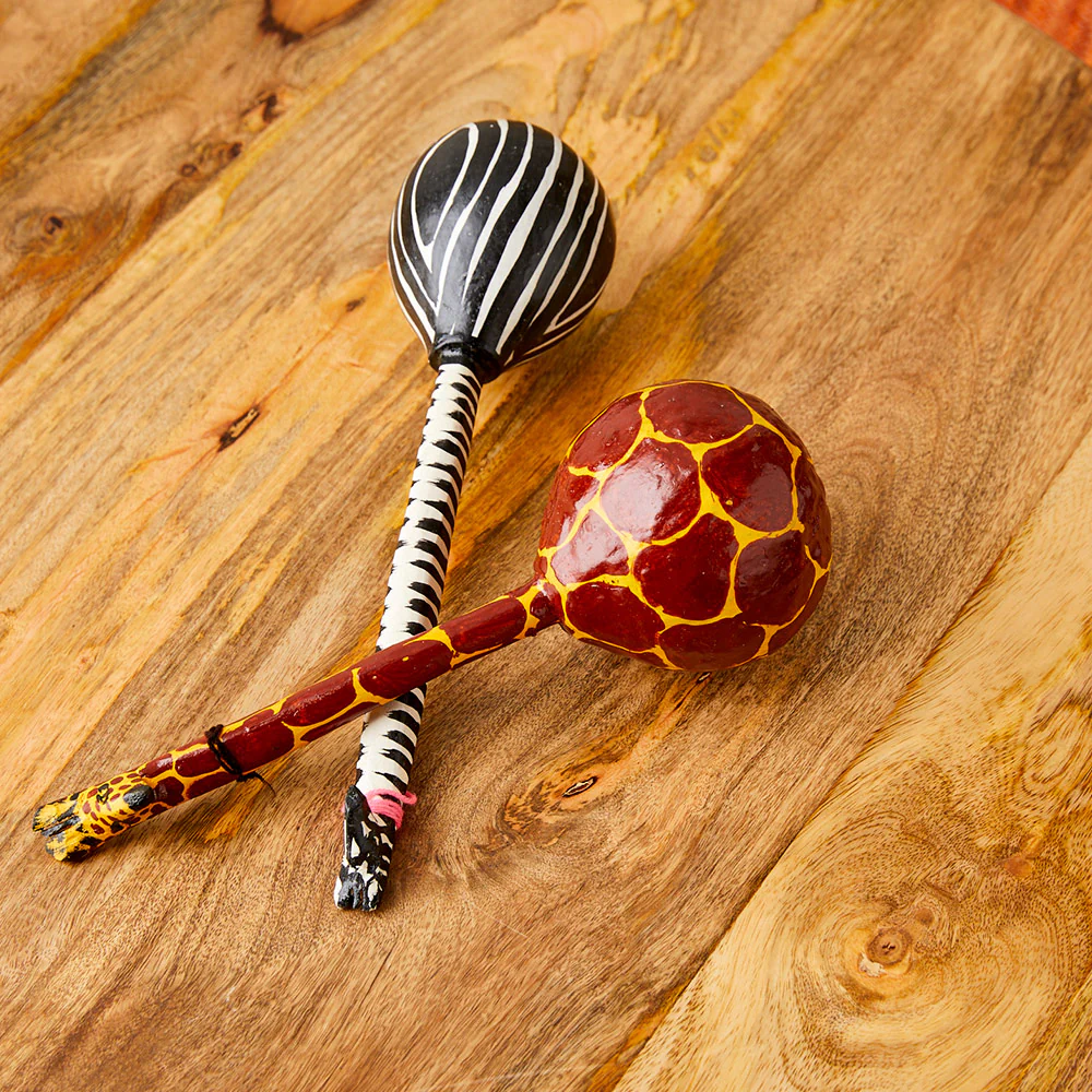 Kenya Zebra Gourd Shaker