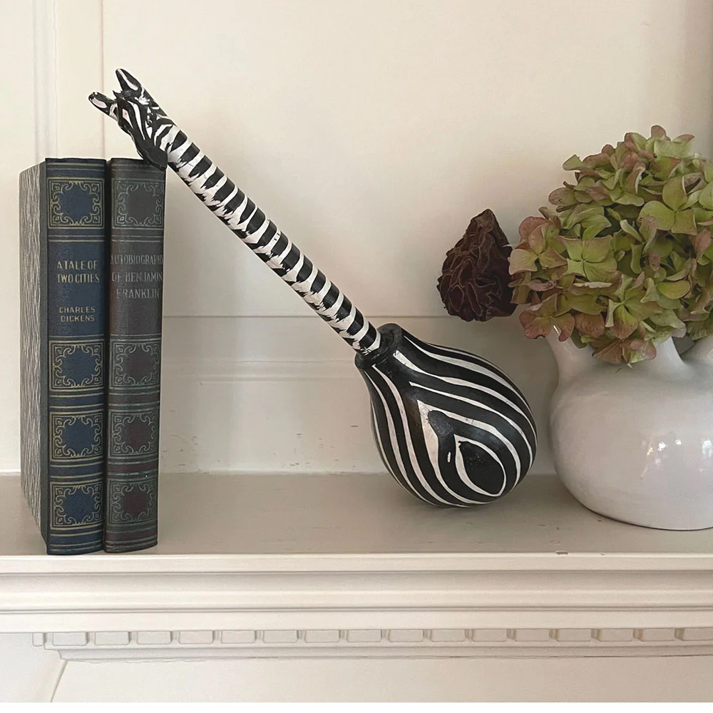 Kenya Zebra Gourd Shaker - Image 6