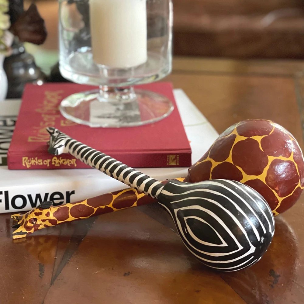 Kenya Zebra Gourd Shaker - Image 8