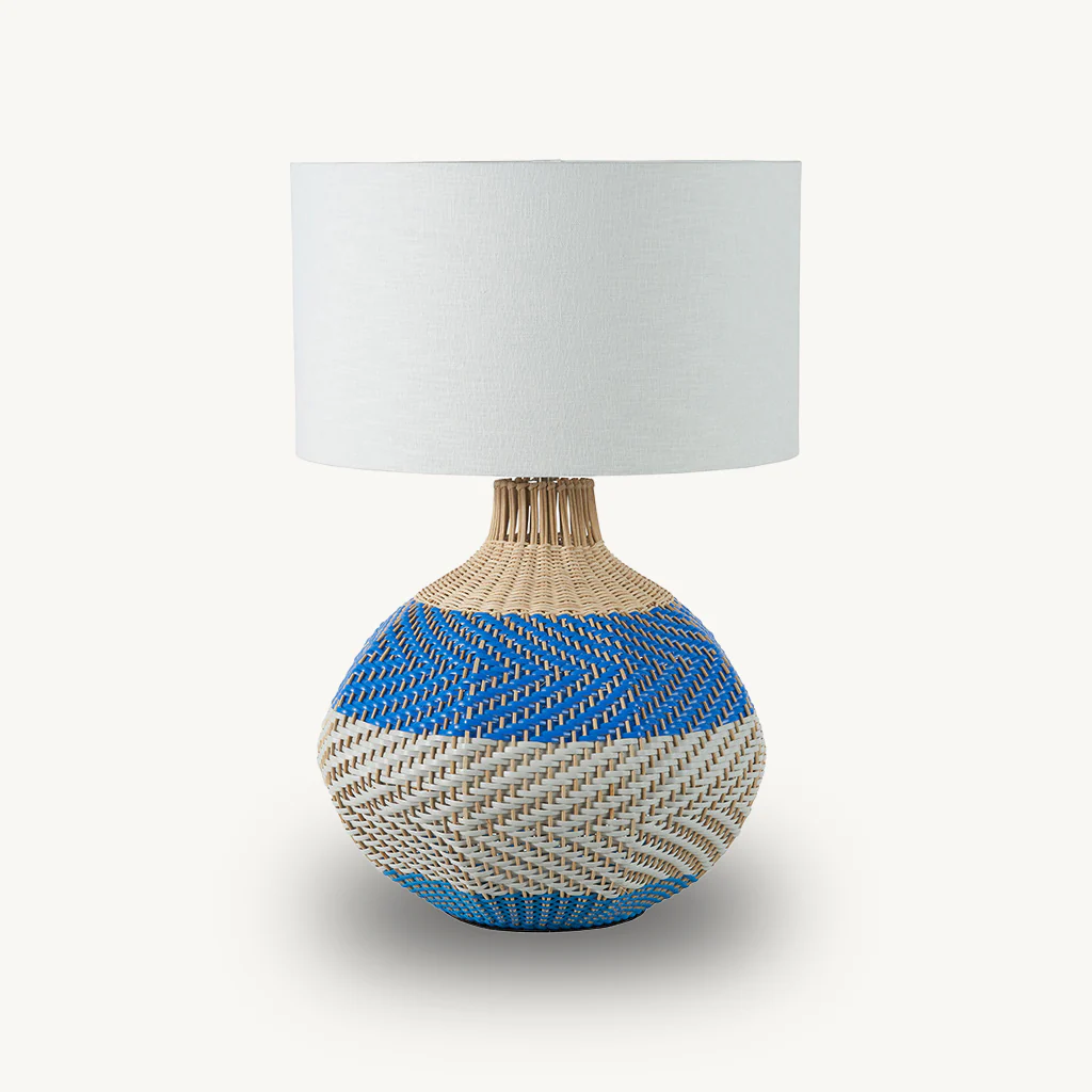 Large Rattan Table Lamp