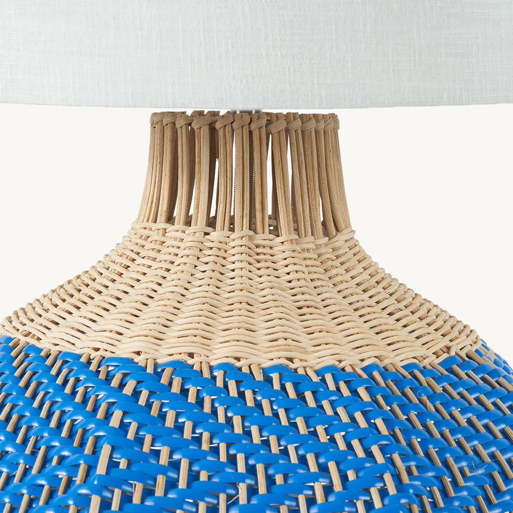 Large Rattan Table Lamp - Image 2