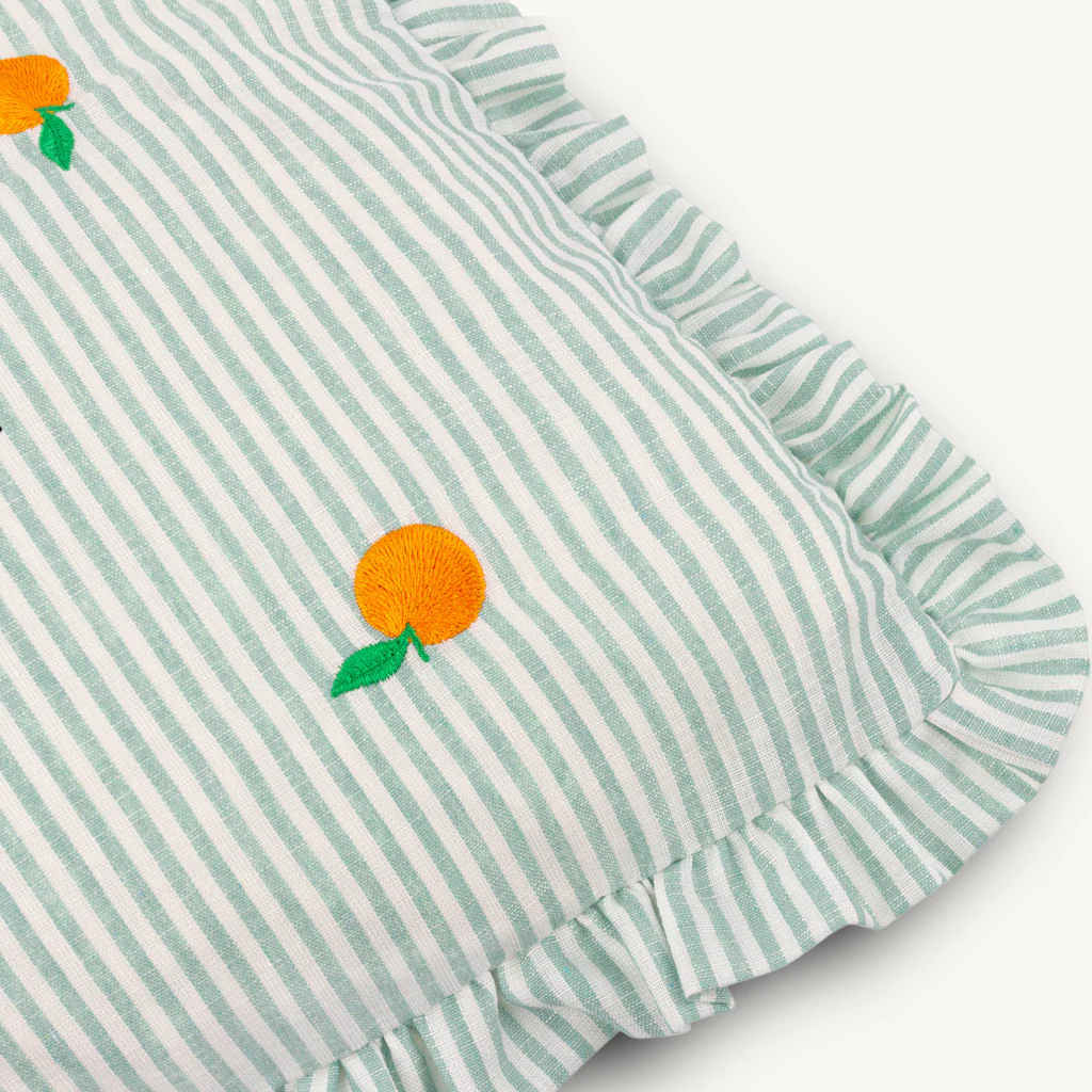 Luna Embroidered Ruffle Cushion - Image 15