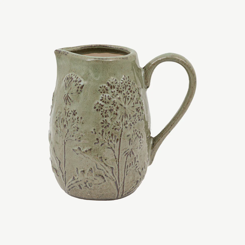 Meadow Embossed Ceramic Jug - Image 11
