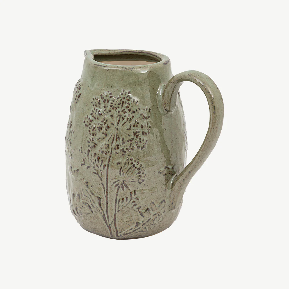 Meadow Embossed Ceramic Jug - Image 12