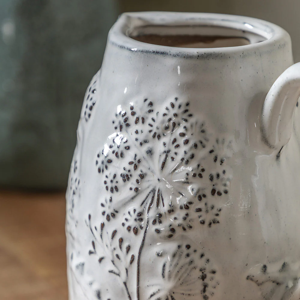 Meadow Embossed Ceramic Jug - Image 18