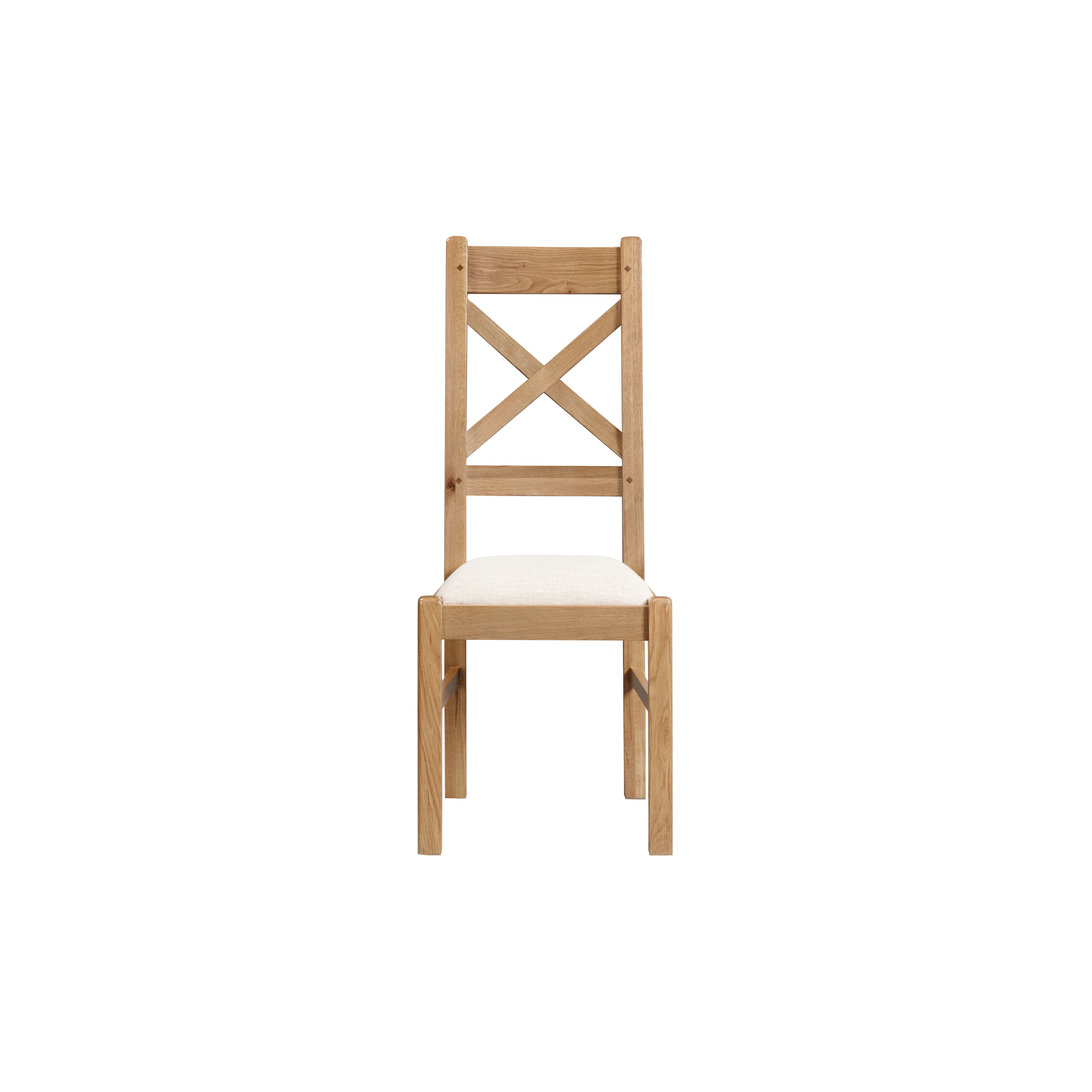 Medway Oak Cross Back Dining Chair - Image 2