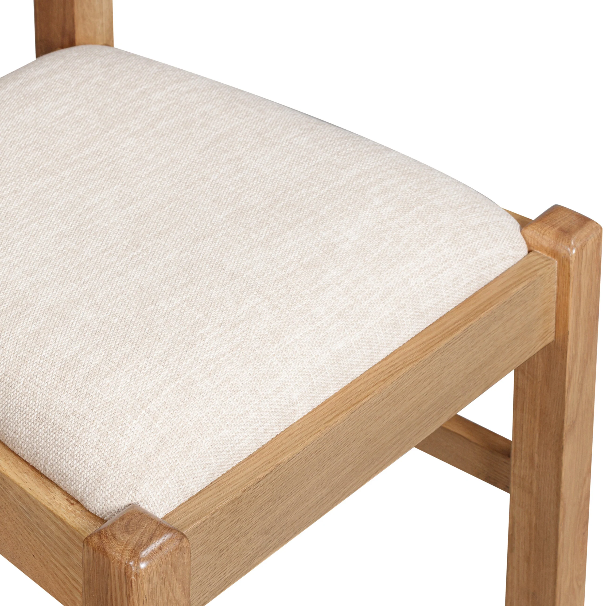Medway Oak Cross Back Dining Chair - Image 3