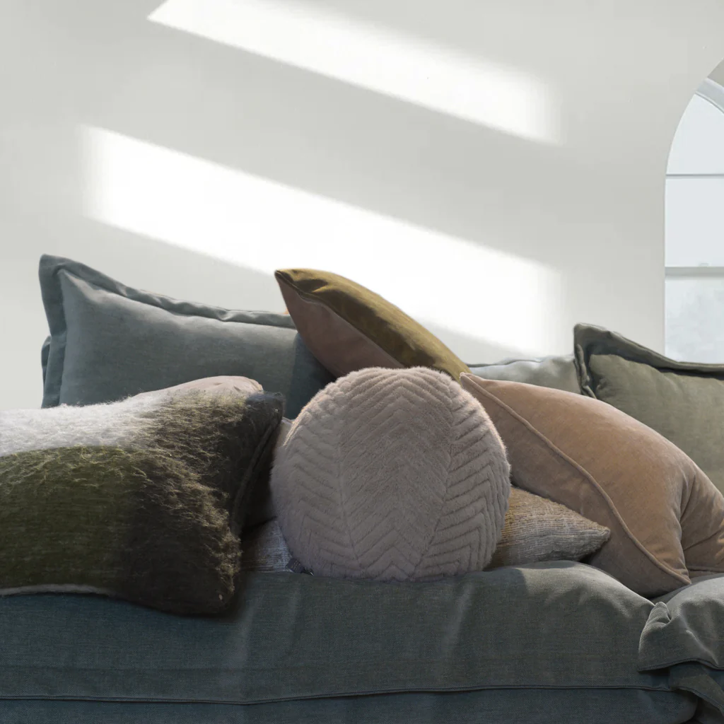 Mink Textured Fluffy Cushion Ball - Image 4