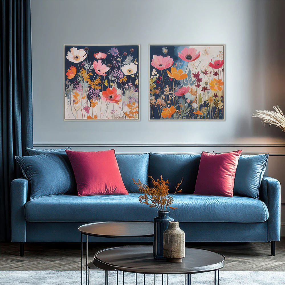 Modern Melody Framed Canvas