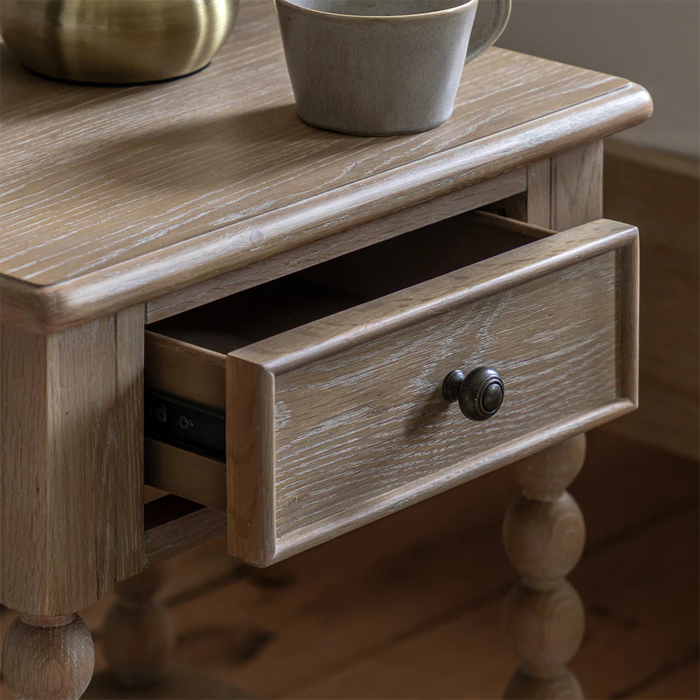 Newbury 1 Drawer Bedside Table - Image 2