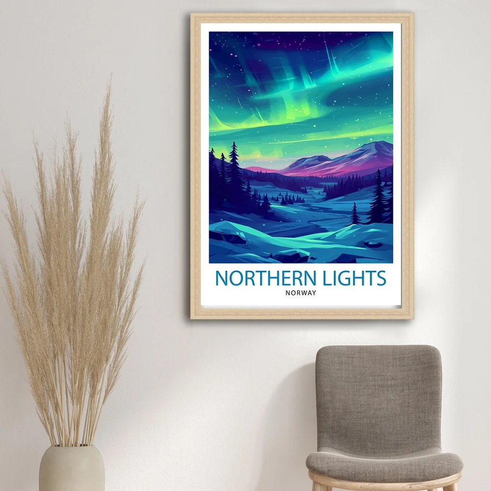 Northern Lights Framed Poster - Image 3