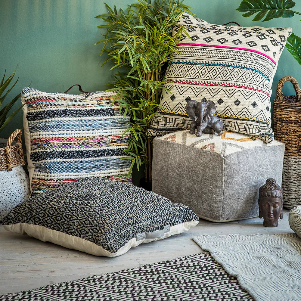 Ochre Pouffe - Image 3