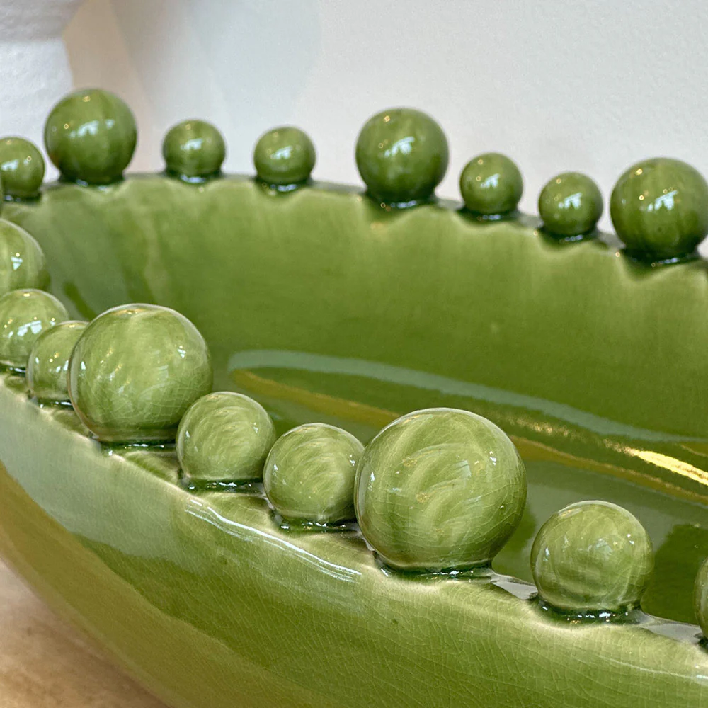 Oval Ceramic Bobble Bowl - Image 4