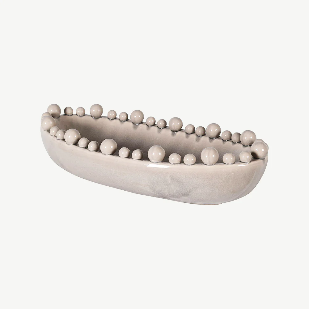Oval Ceramic Bobble Bowl - Image 7