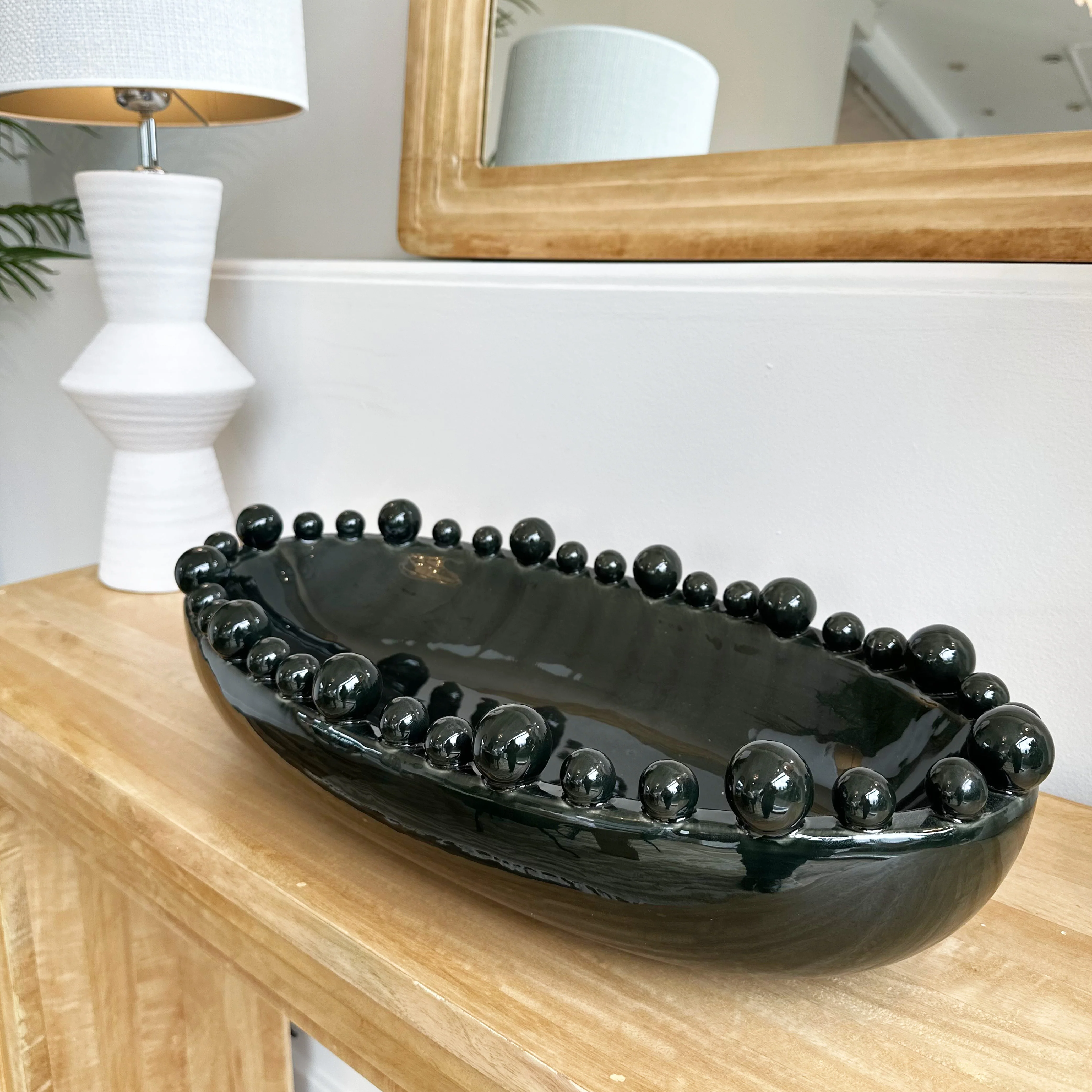 Oval Ceramic Bobble Bowl - Image 8