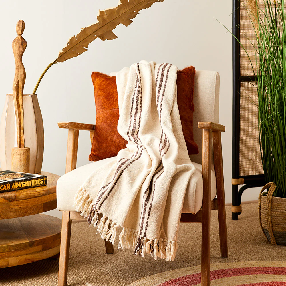 Plaid Cotton Throw