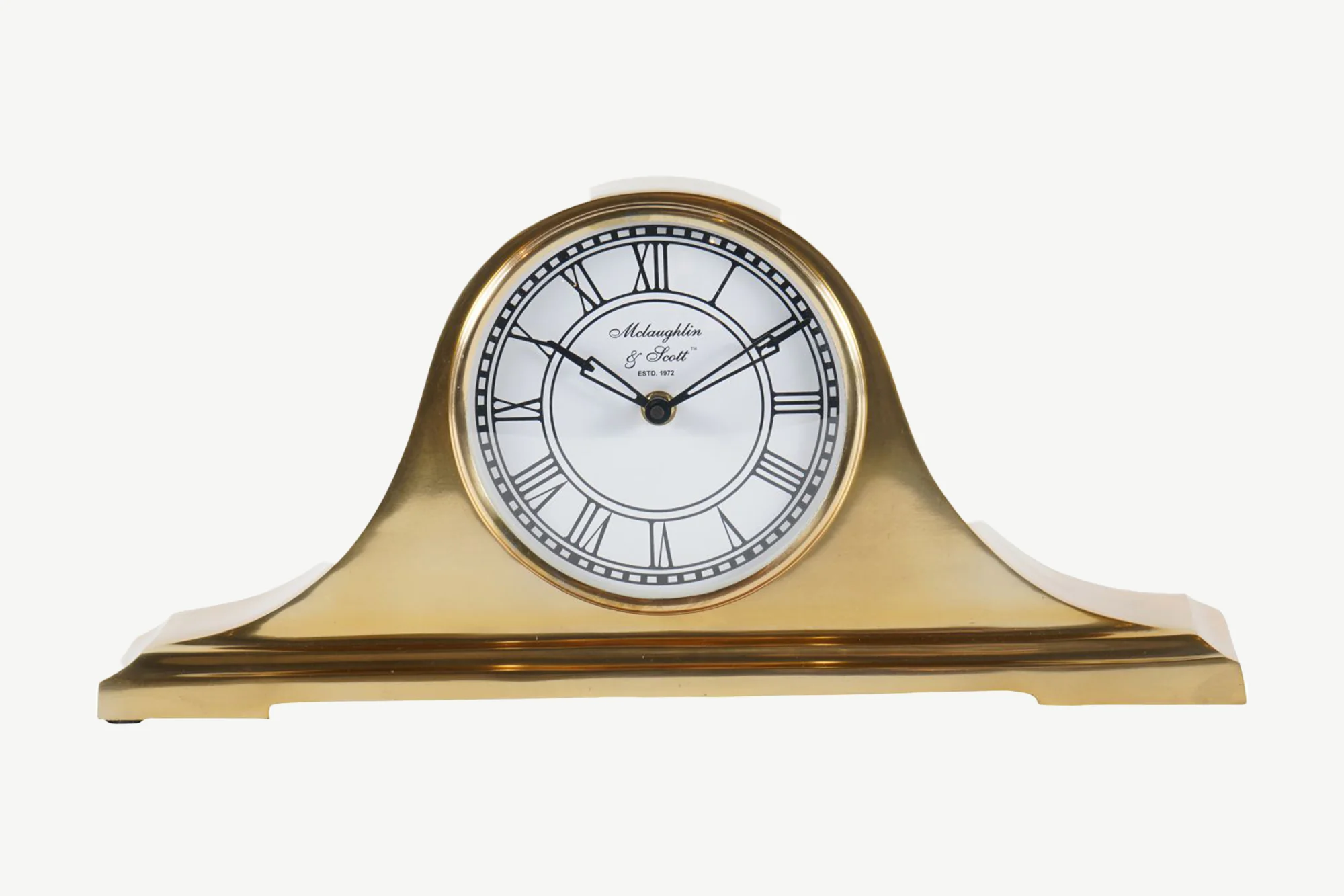 Retro Carriage Mantel Clock in Brass Finish - Image 5
