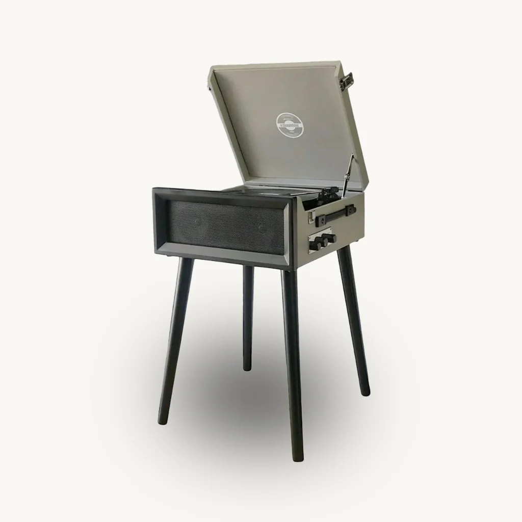 Retro Style Record Player with Legs - Image 10