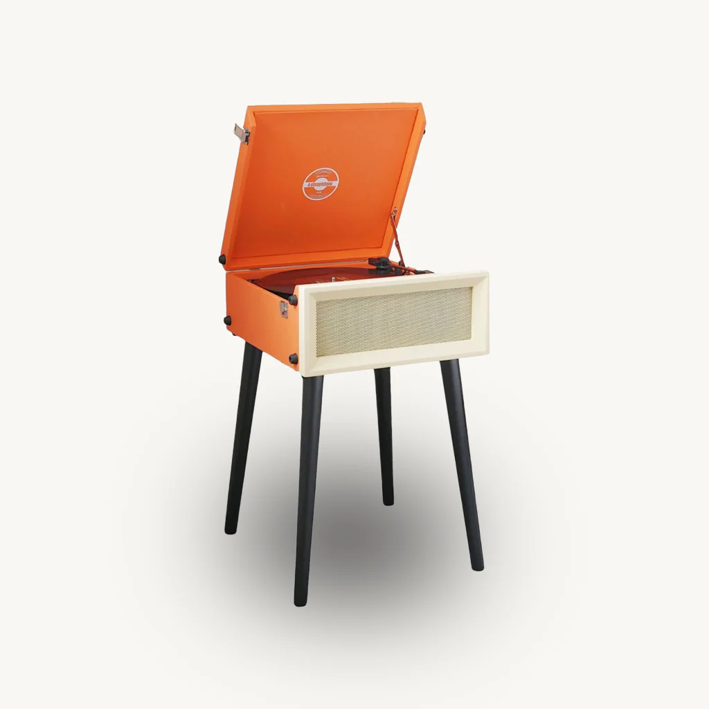 Retro Style Record Player with Legs - Image 13