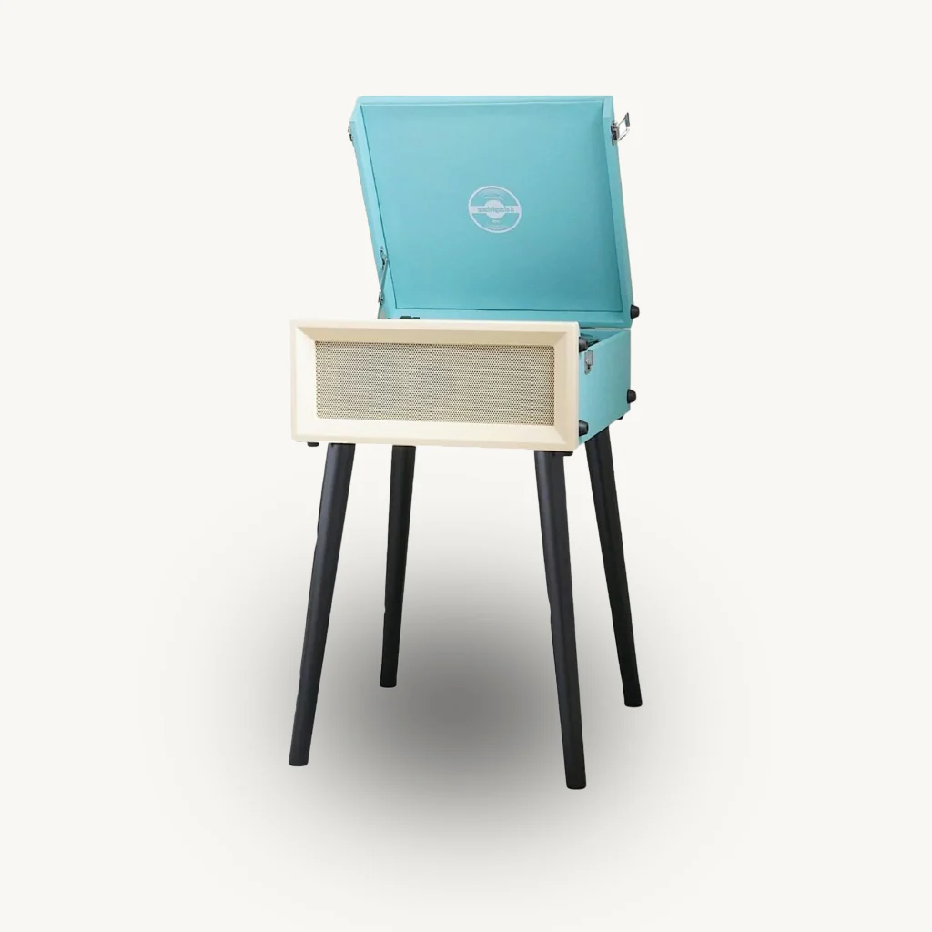 Retro Style Record Player with Legs - Image 3