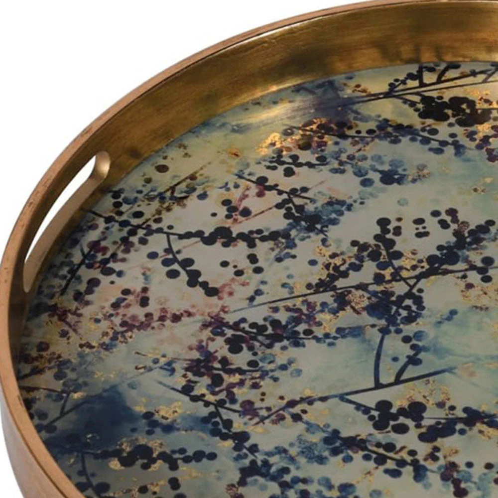 Vintage-Inspired Blossom Pattern Tray - Image 3