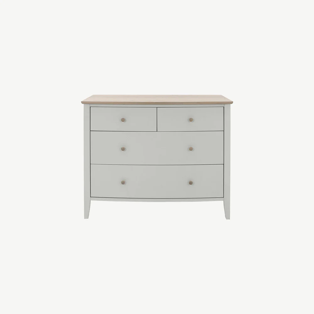 Runswick Scandi Oak & Soft Grey 2&2 Drawer Chest - Image 2