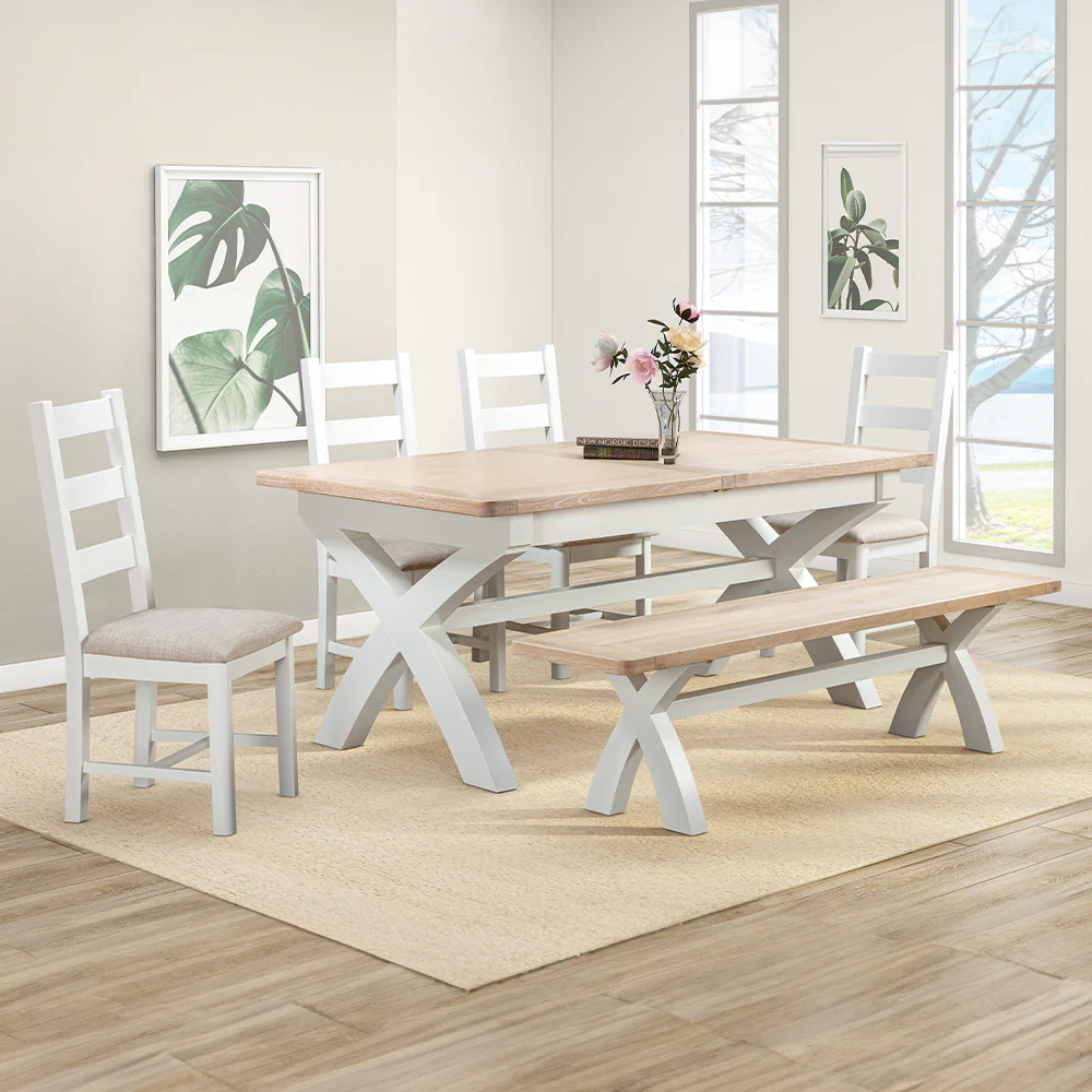 Rutland Painted 180-240cm Extending Dining Table