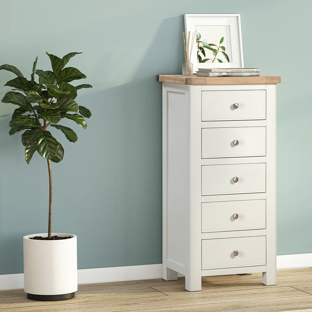 Rutland Painted 5 Drawer Chest - Image 2
