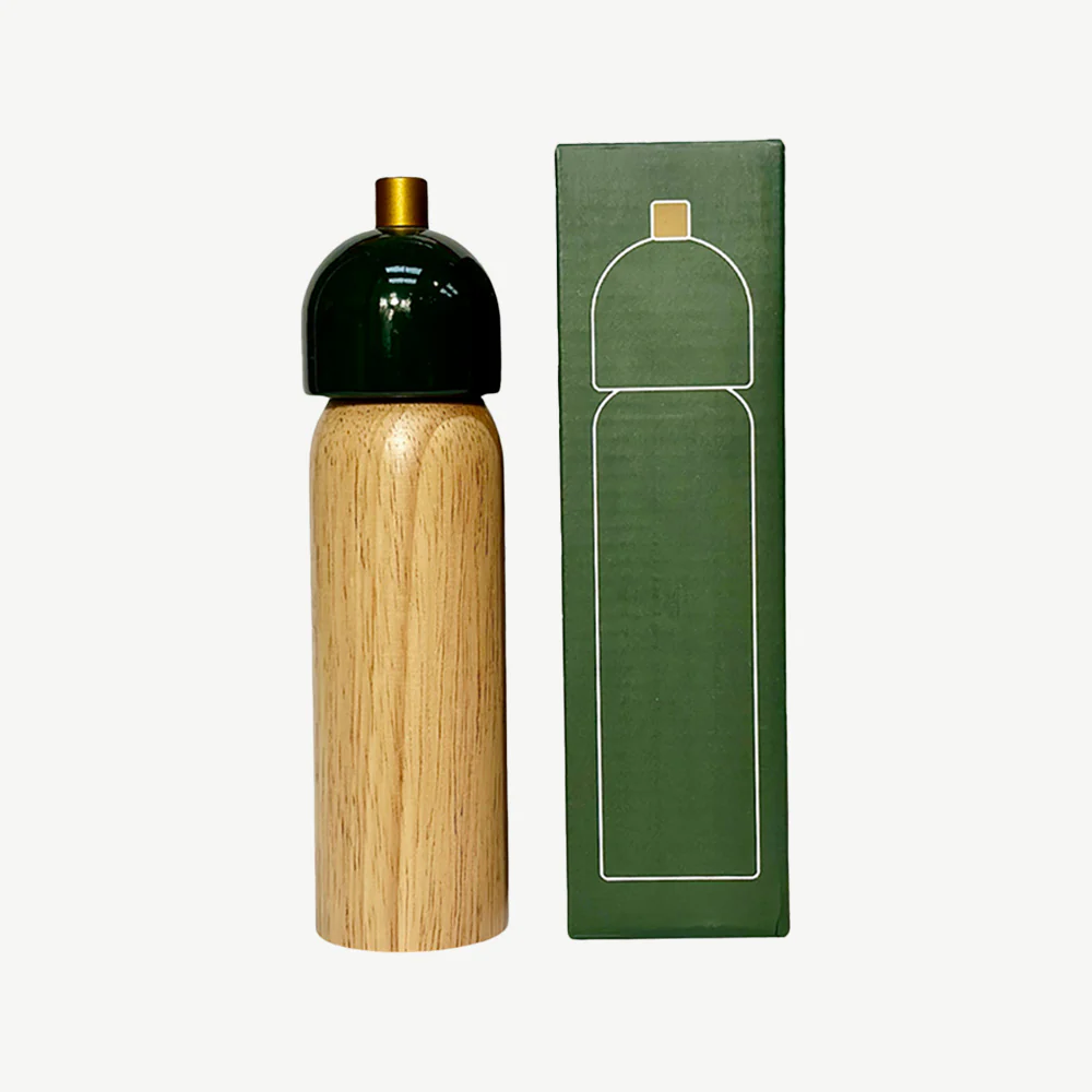Salt & Pepper Grinder Green & Gold -  Individual Piece - Image 4