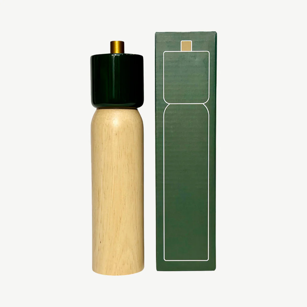 Salt & Pepper Grinder Green & Gold -  Individual Piece - Image 6