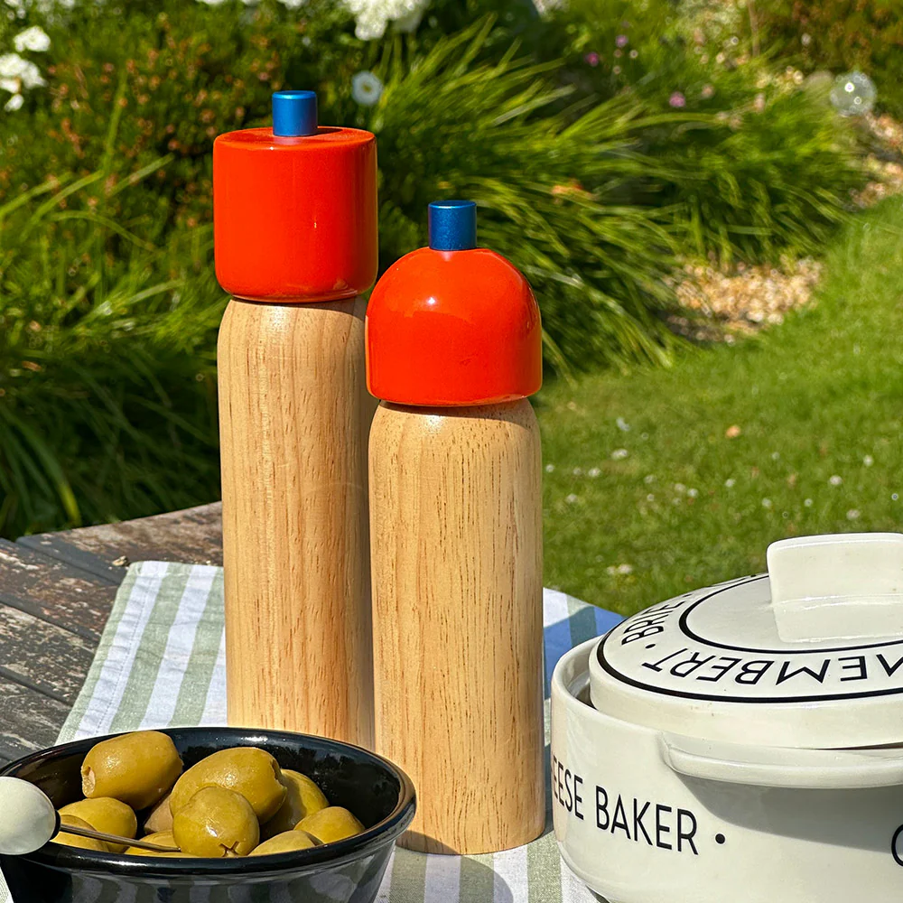 Salt & Pepper Grinder Orange & Blue - Individual Piece