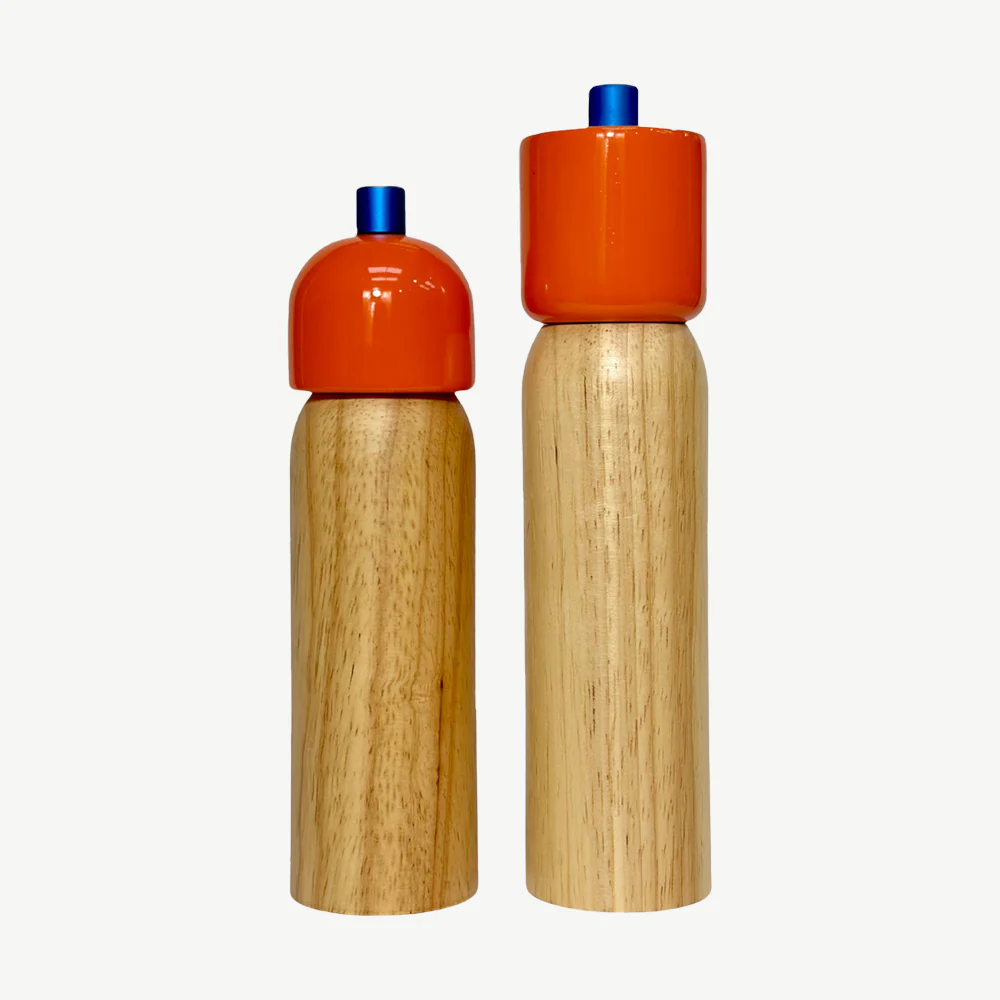 Salt & Pepper Grinder Orange & Blue - Individual Piece - Image 2