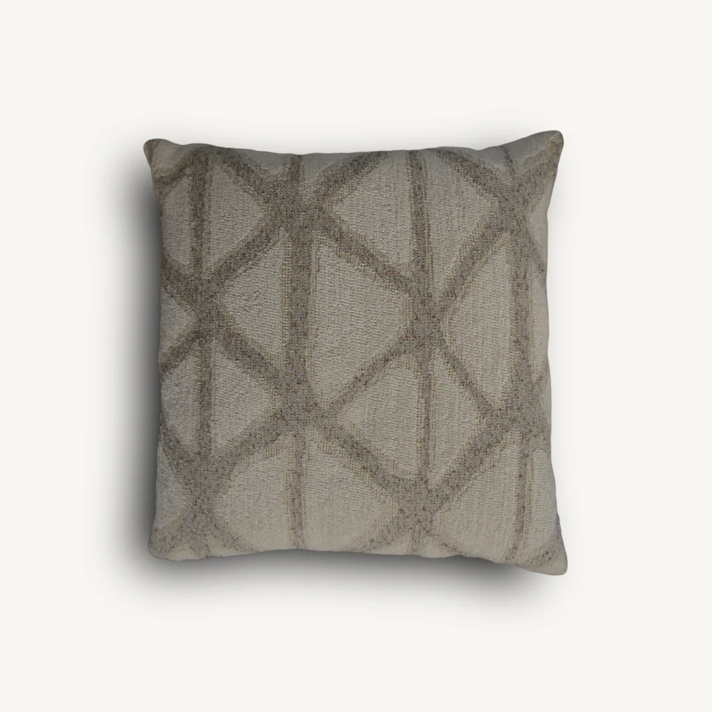 Sand & Cream Triangle Wave Cushion - Image 3