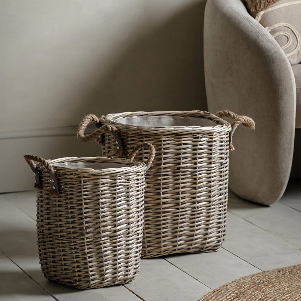 Set of 2 Square Baskets